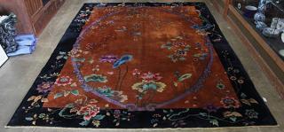 Appraisal: Chinese Art Deco style rug circa ' x ' Chinese