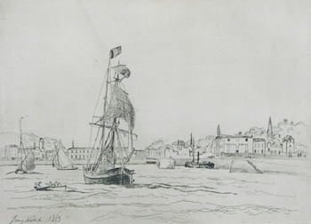 Appraisal: Johan Barthold Jongkind Netherlands - Entree du Port de Honfleur