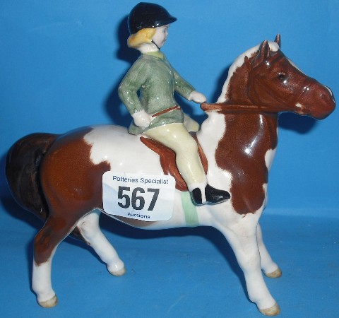 Appraisal: Beswick Girl on Skewbald Pony