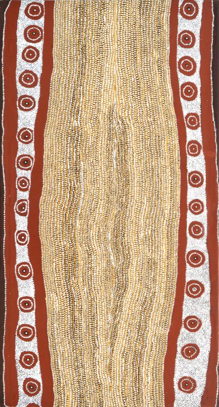 Appraisal: WENTJA NAPALTJARRI BORN CIRCA Rockholes and Country acrylic on linen