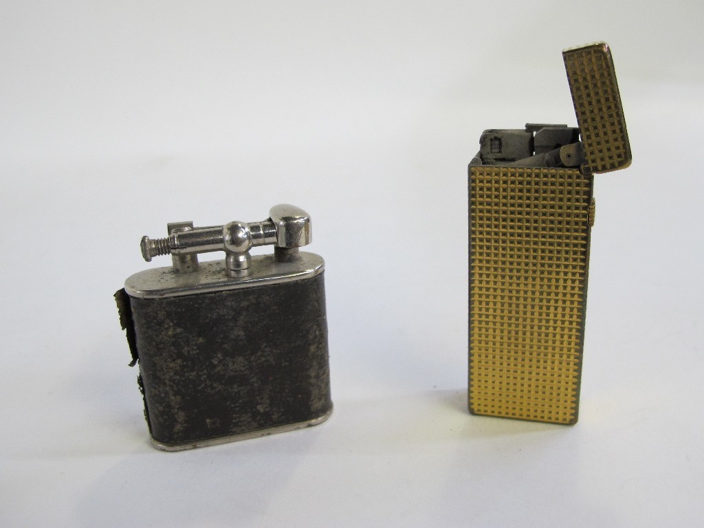 Appraisal: Lot comprising Dunhill cigarette lighter and one other lighter