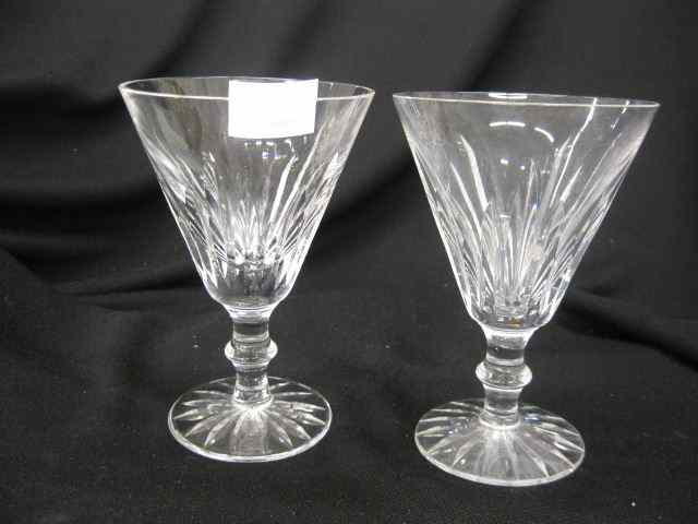 Appraisal: Pair of Waterford Cut Crystal Glasses '' signed excellent