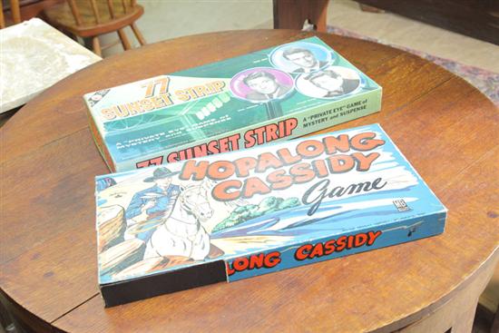 Appraisal: GROUP OF TWO BOARD GAMES SUNSET STRIP AND HOPALONG CASSIDY