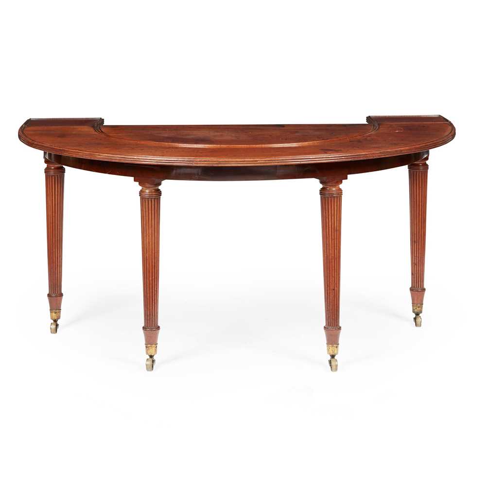 Appraisal: LATE GEORGE III MAHOGANY HUNT TABLE IN THE MANNER OF