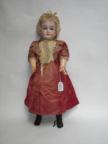 Appraisal: Large Kestner bisque head doll The beautiful pale bisque head