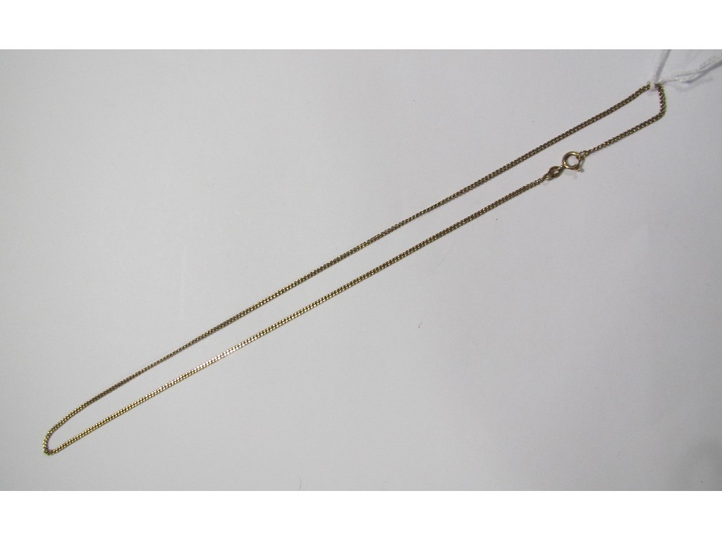 Appraisal: Eighteen carat gold neckchain Approximately gms