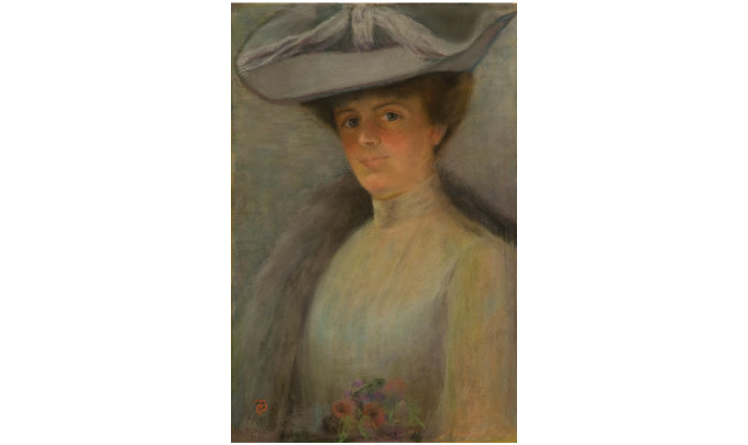 Appraisal: Constance Thompson Born in St Helens Portrait of a lady