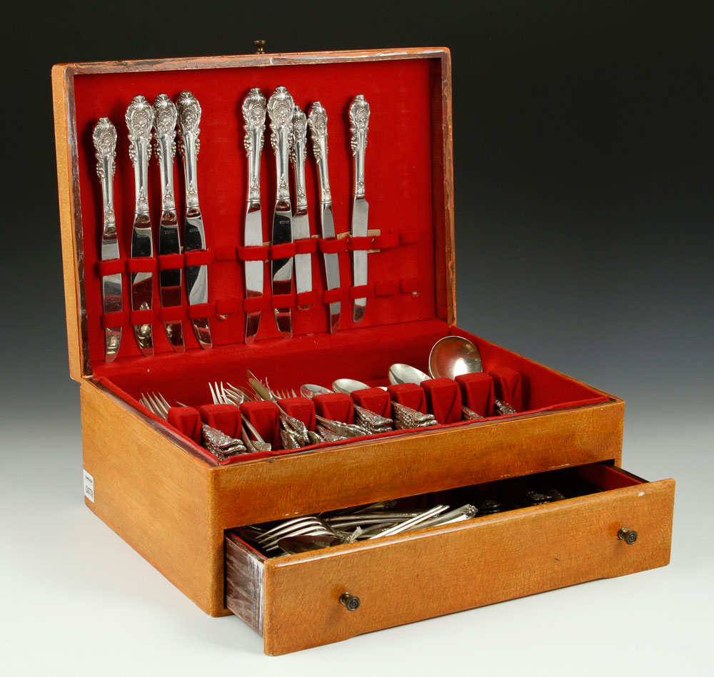 Appraisal: - Wallace Sterling Service Wallace service sterling silver in Sir