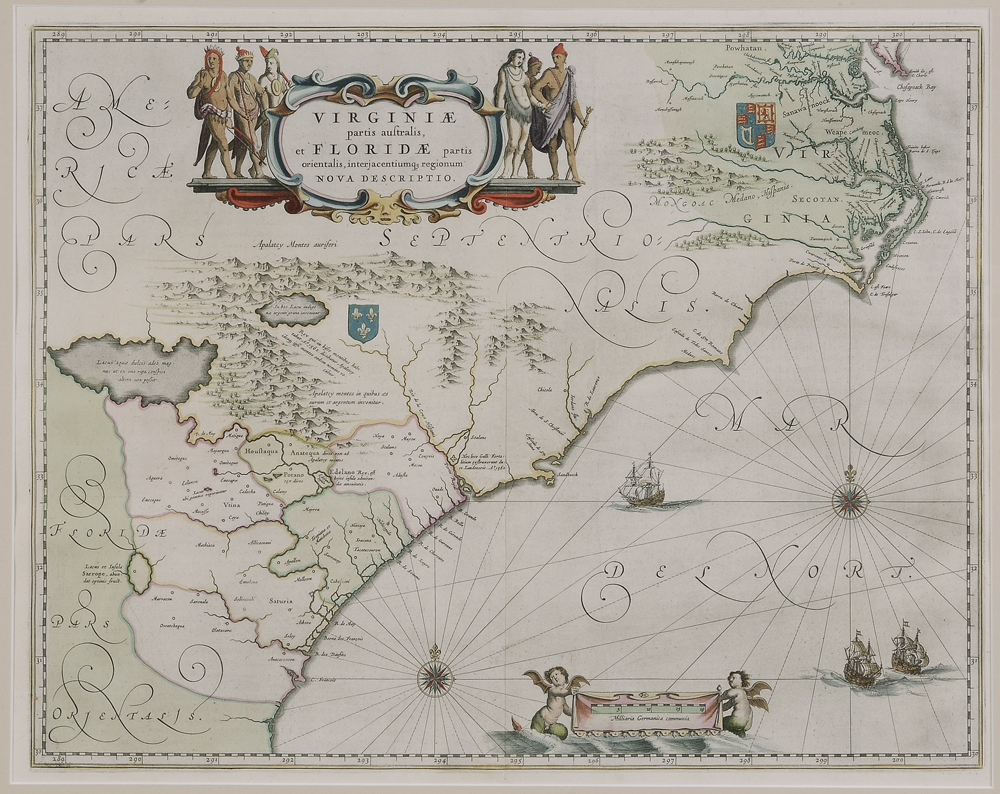 Appraisal: th Century Map of the Southeast Virginiae partis australis et