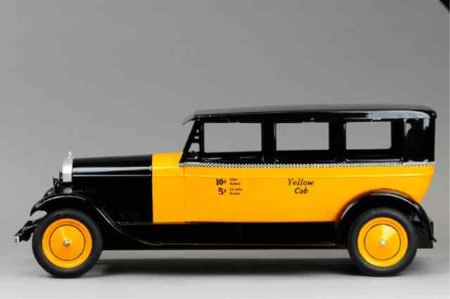 Appraisal: TURNER LINCOLN YELLOW CAB SEDAN C wonderful restoration to an