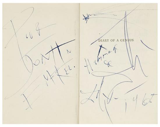 Appraisal: DALI SalvadorDiary of a Genius New York Doubleday Company vo