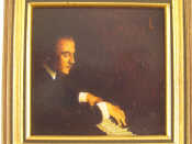 Appraisal: Miniatures An acrylic on board of Claudio Abbado at the