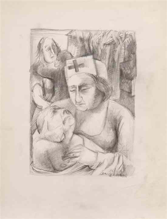 Appraisal: Ben Shahn American - The Nurse pencil on paper signed