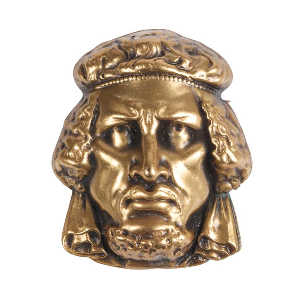 Appraisal: JOSEFF OF HOLLYWOOD CAESAR PIN BROOCH DIMENSIONAL MAN WITH BEARDED