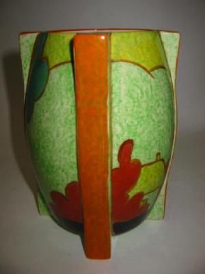 Appraisal: A CLARICE CLIFF NEWPORT POTTERY STAMFORD SHAPE VASE painted in