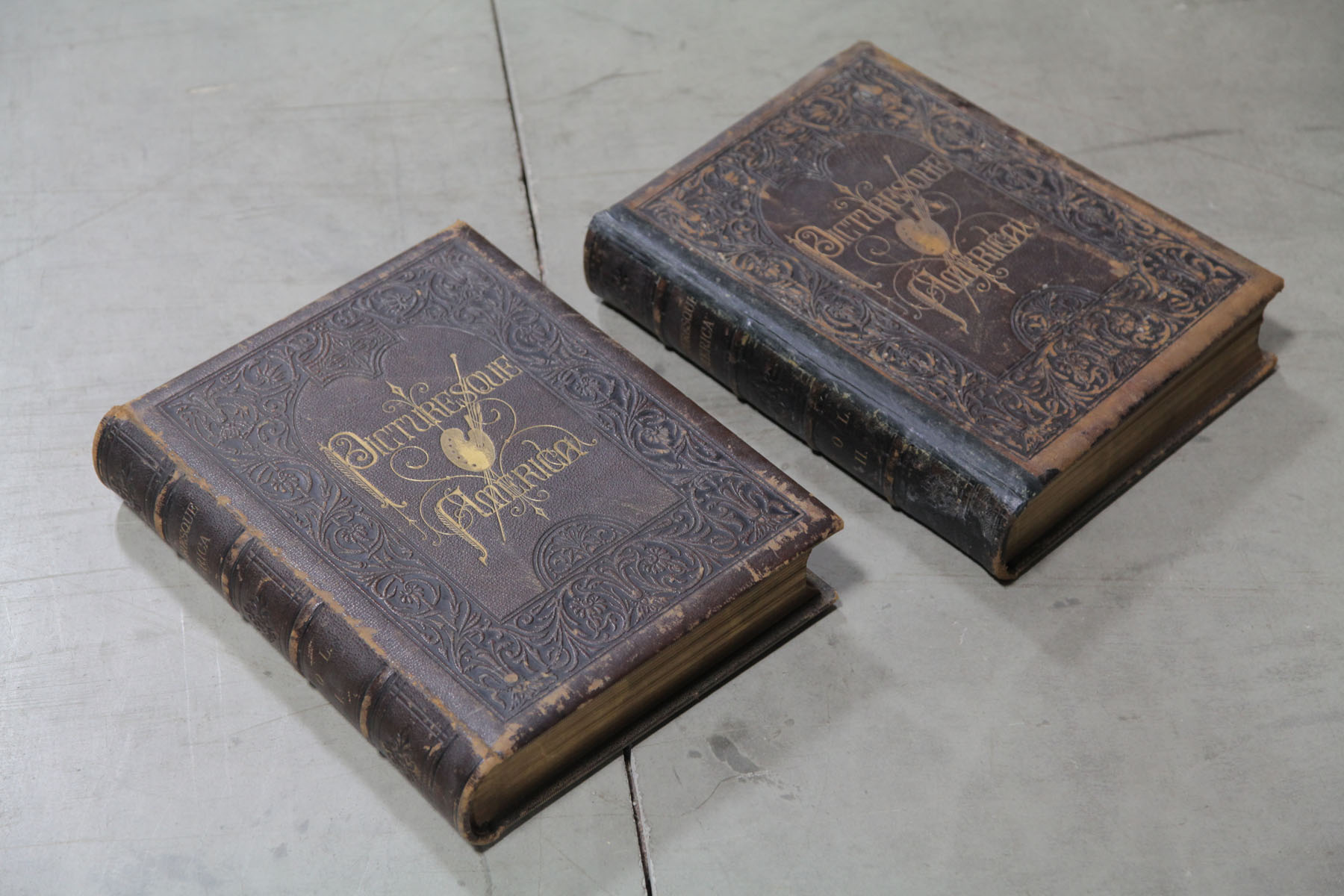 Appraisal: VOLUMES I AND II OF PICTURESQUE AMERICA New York late