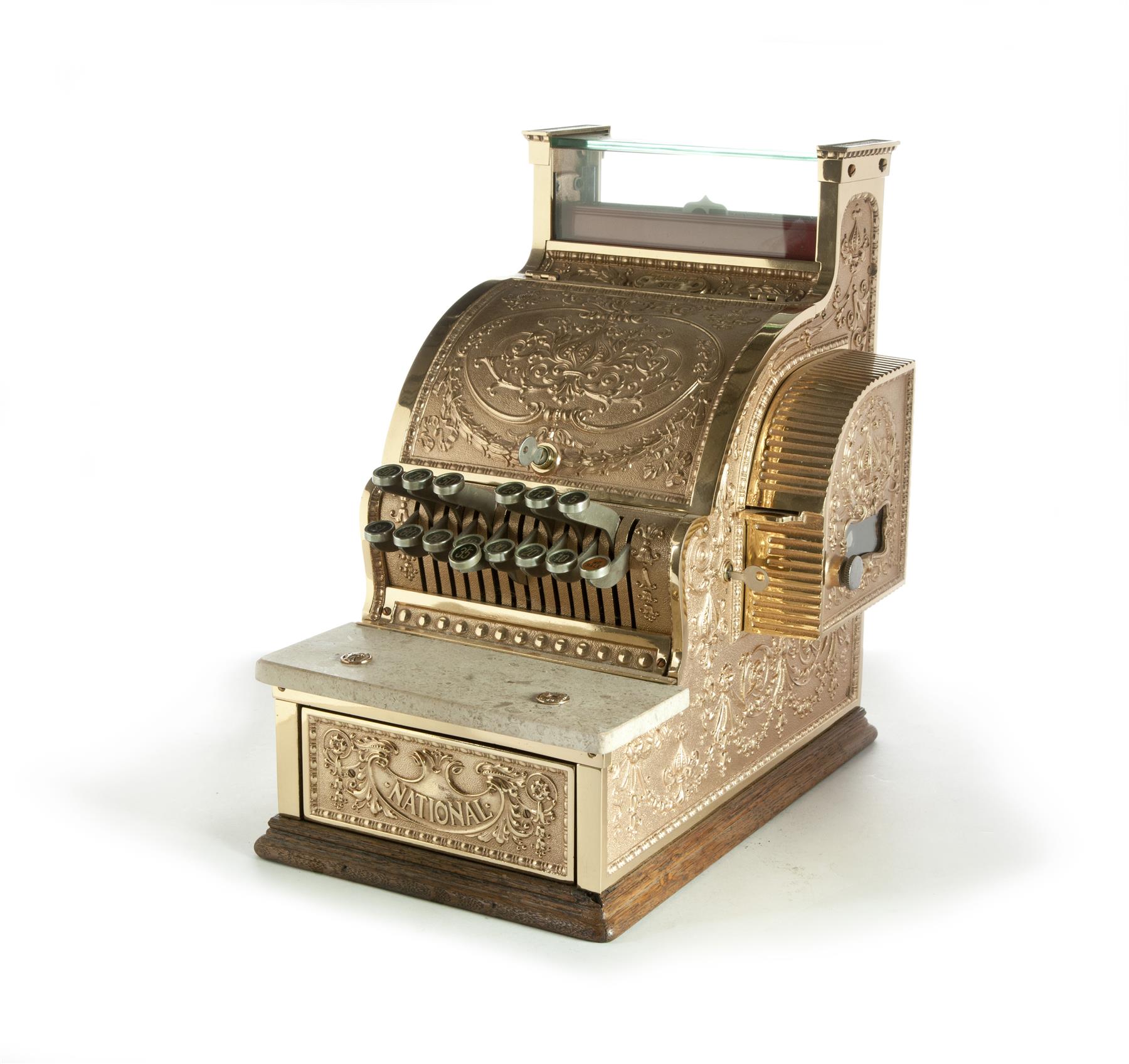 Appraisal: NATIONAL CANDY STORE-SIZED CASH REGISTER American ca Beautifully restored with