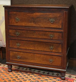 Appraisal: Georgian mahogany butlers desk Georgian mahogany butlers desk having a