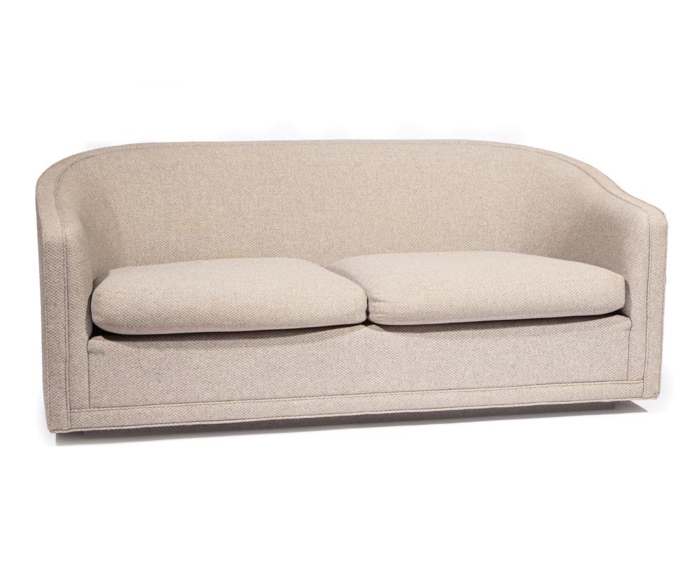 Appraisal: Attributed to Milo Baughman Sofa en suite with previous lot