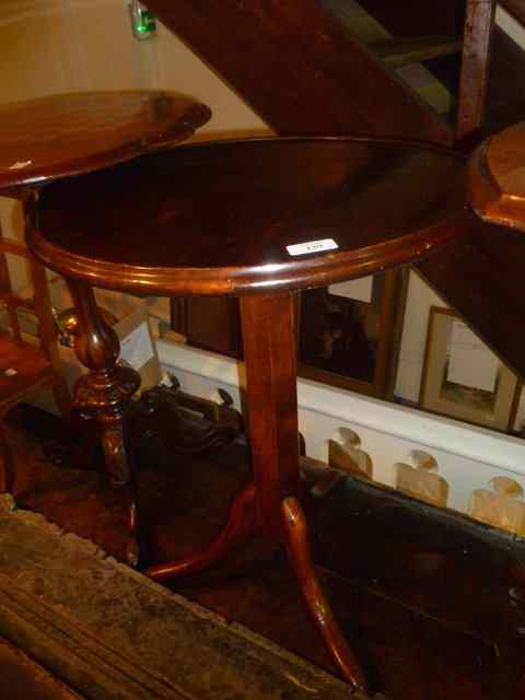 Appraisal: A TH CENTURY MAHOGANY AND BEECHWOOD WINE TABLE with solid