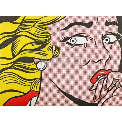 Appraisal: Roy Lichtenstein American - Crying Girl Offset lithograph in colors