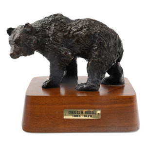 Appraisal: Charles Marion Russell American - Bear bronze signed C M