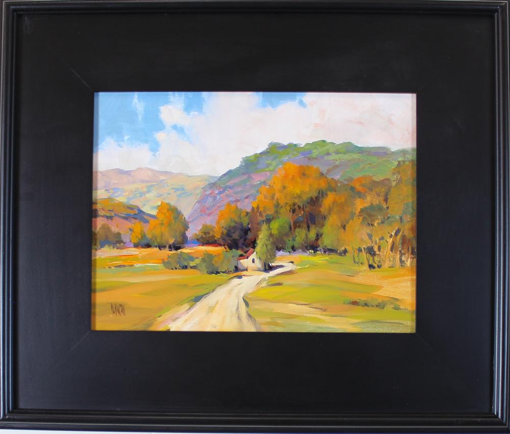 Appraisal: MARIE MARTIN Oregon California born oil on canvas Capistrano Canyon