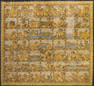 Appraisal: A Tibetan Painting on Silk x inches A Tibetan Painting