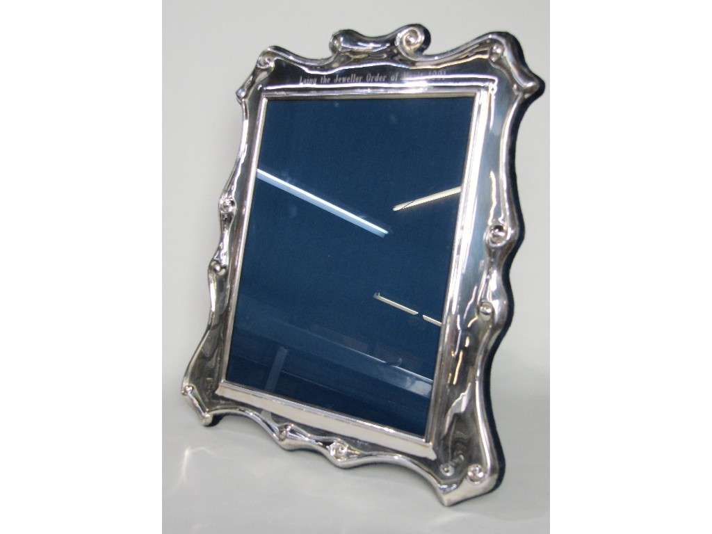 Appraisal: Silver mounted photo frame Sheffield