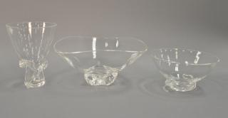 Appraisal: Three piece lot to include two Steuben bowls and one