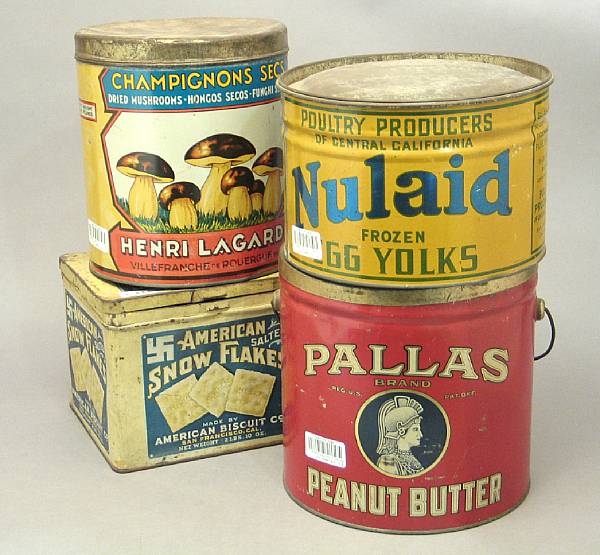 Appraisal: Country Store Tins Quantity of early-mid th century country store