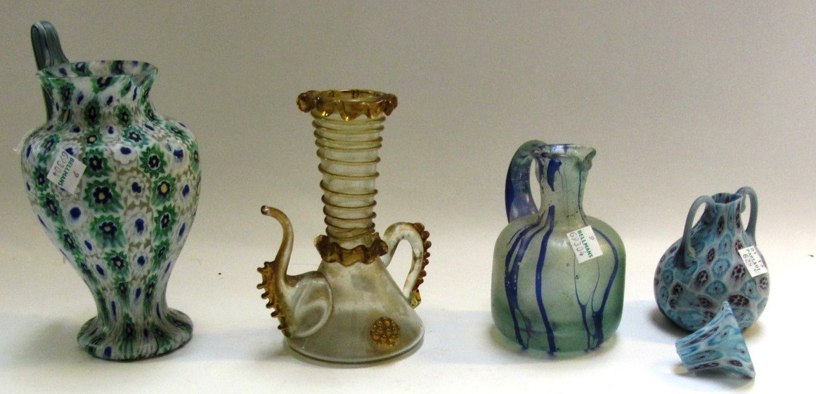 Appraisal: Four items of glass late th th century comprising a