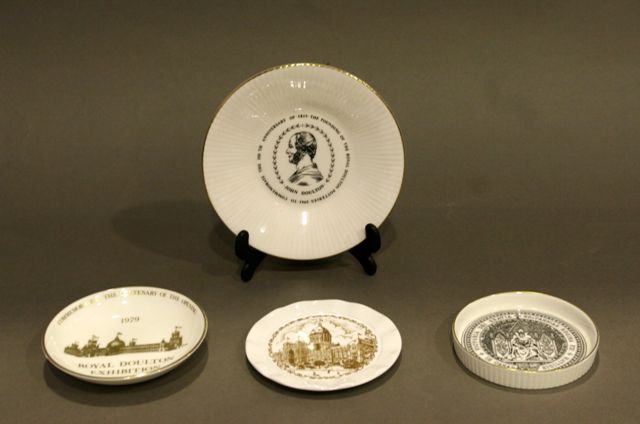 Appraisal: Ten assorted Royal Doulton and Caverswall commemorative circular pin trays