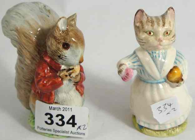 Appraisal: Beswick Beatrix Potter Figures Tabitha Twitchett and Timmt Tiptoes both