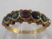 Appraisal: An antique gold ''DEAREST'' ring set with old brilliant cut