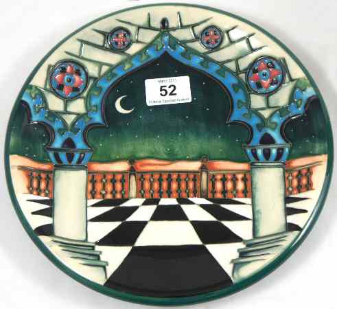 Appraisal: Moorcroft Plate decorated in the Jumeirah design diameter cm seconds