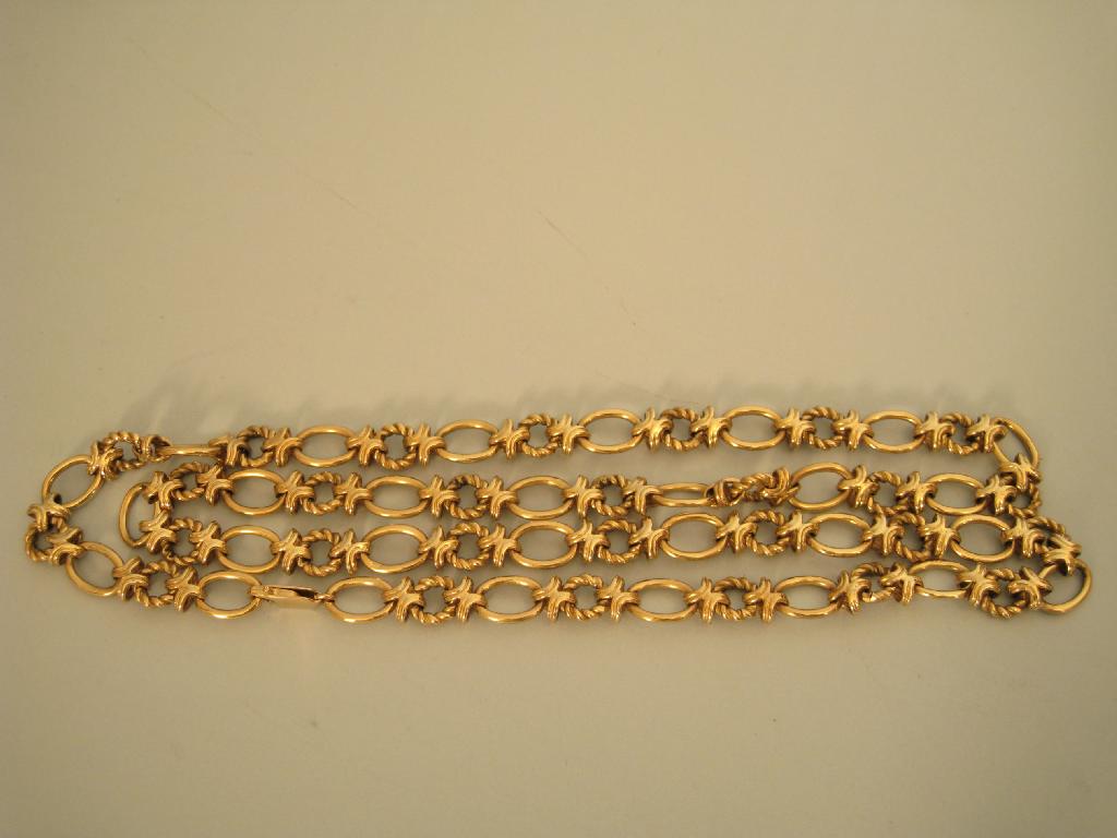 Appraisal: A ct gold fancy link Necklace approx gms