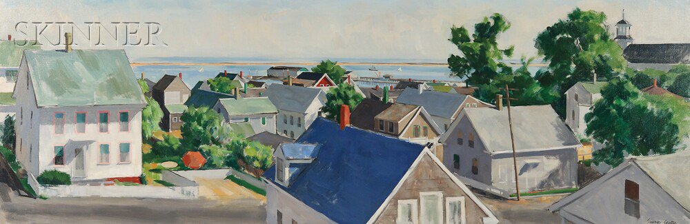 Appraisal: George David Yater American - View from My Studio alternatively