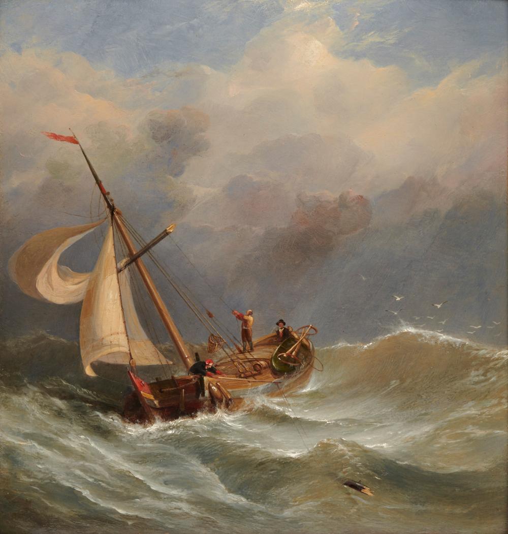 Appraisal: SAMUEL WALTERS English - On The Dogger Bank oil on