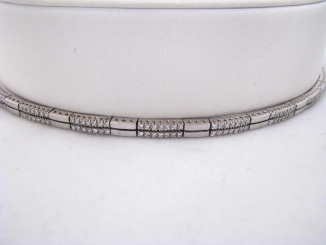 Appraisal: K white gold diamond bracelet approx ct tdw