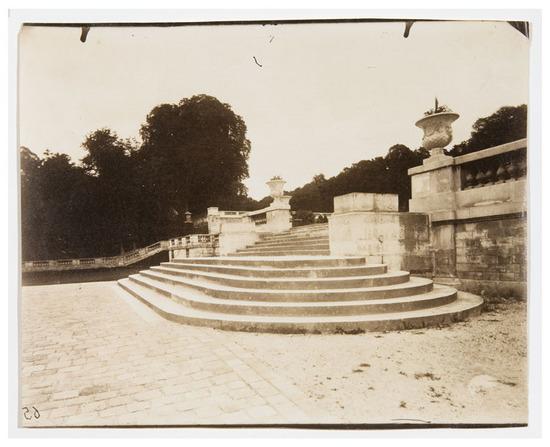 Appraisal: Eug ne Atget - St Cloud Albumen print Partially numbered