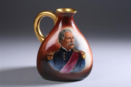 Appraisal: GENERAL NELSON APPLETON MILES PORCELAIN PORTRAIT JUG th century unmarked