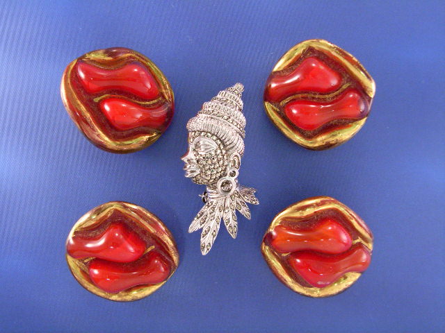 Appraisal: A sterling silver marcasite set brooch and a collection of