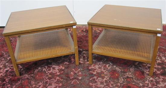 Appraisal: PAIR PAUL MCCOBB END TABLES Mid th C modern design