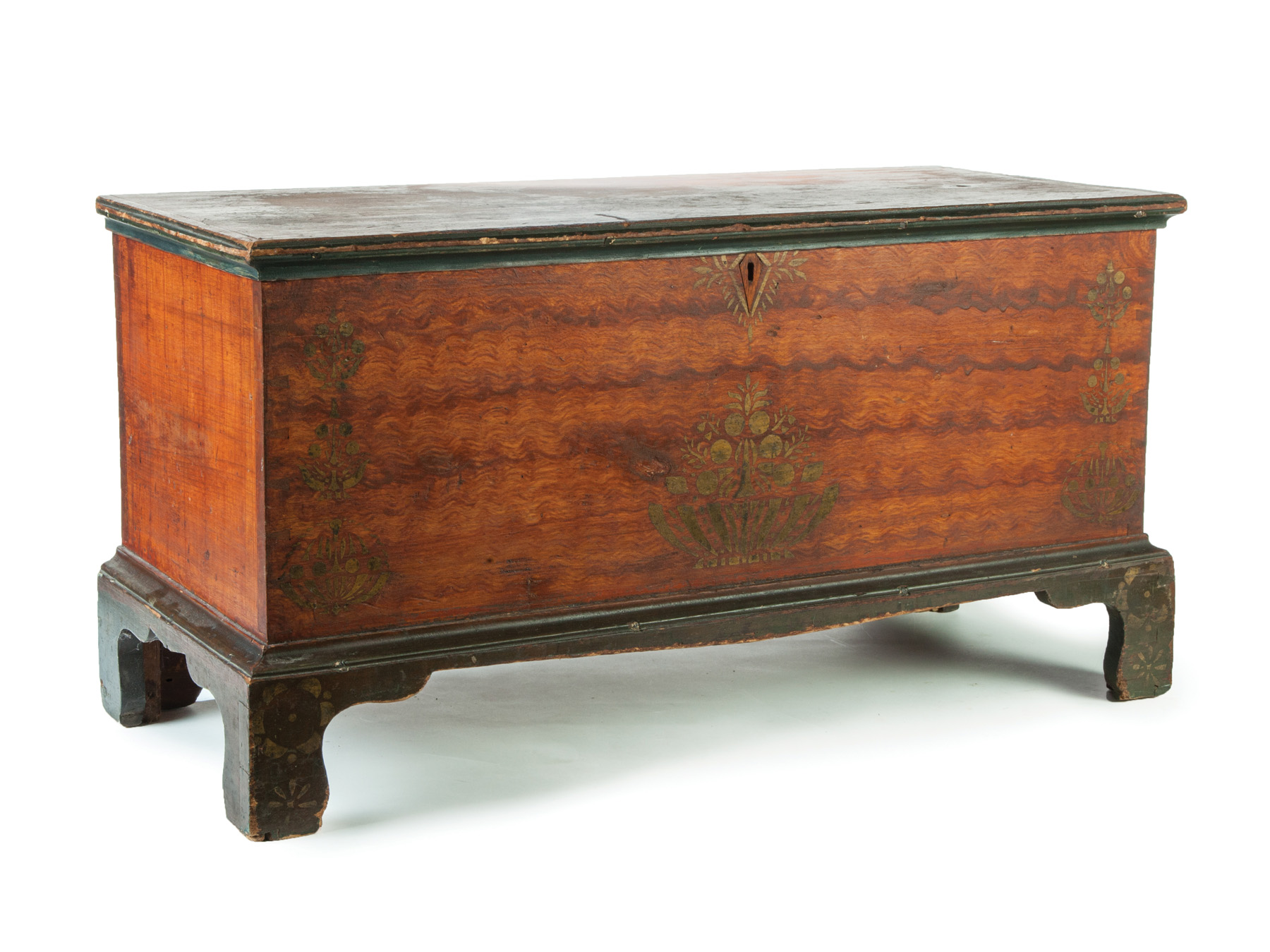 Appraisal: SOAP HOLLOW BLANKET CHEST Second half- th century poplar Dovetailed