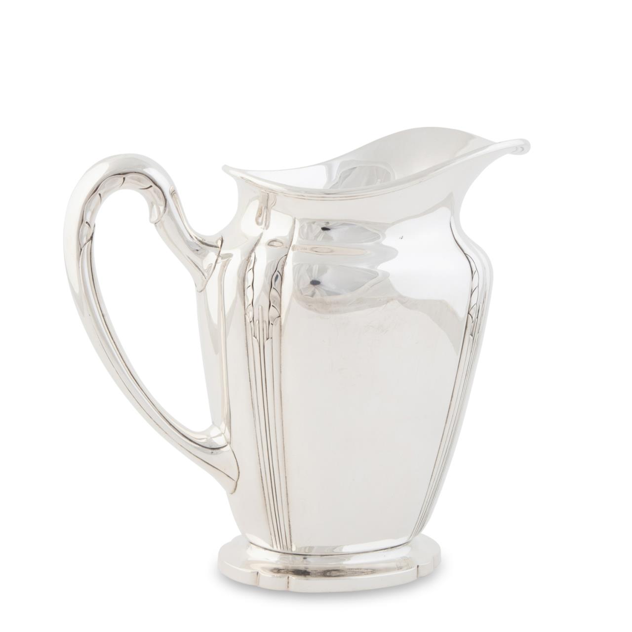 Appraisal: INTERNATIONAL STERLING ORCHID WATER PITCHER International Silver American sterling silver