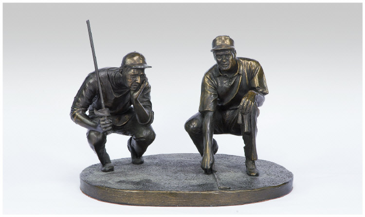 Appraisal: Genesis Fine Arts Ireland Group Figure 'The Golfers and Caddy