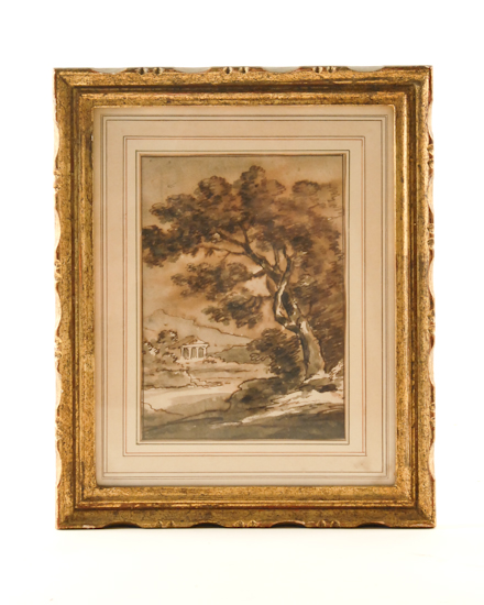 Appraisal: Claude Lorrain School of - French Landscape with Classical Building