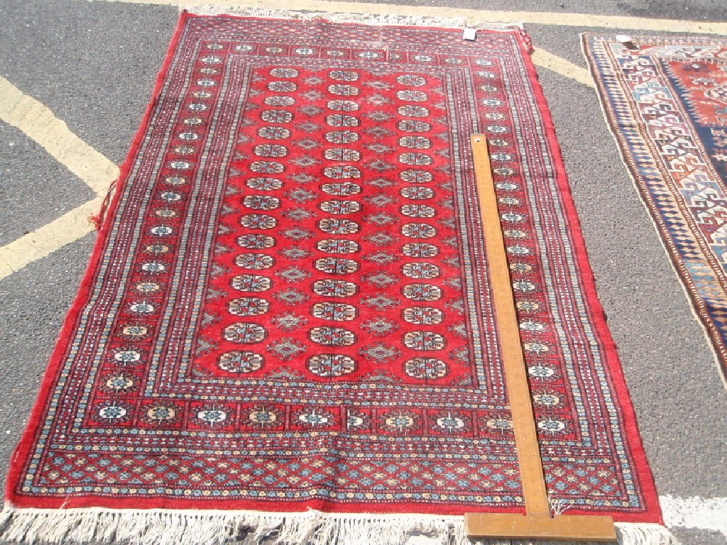 Appraisal: A modern Bokhara rug cm x cm