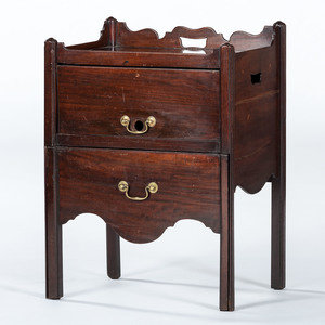 Appraisal: An Irish Mahogany Commode th Century Height x width x